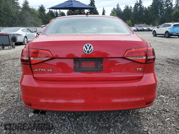 2015 Volkswagen Jetta SE with VIN 3VWD17AJ5FM315331, listed as a Copart auction lot 65616245 with 114,436 mi miles and Salvage title. Bid and sale history available at DreamBid. Image 6.