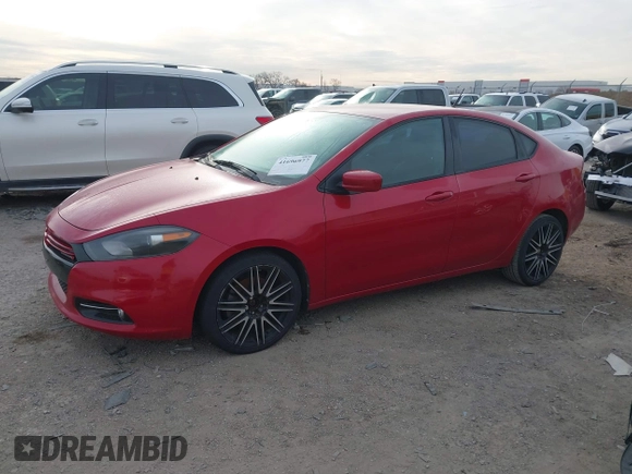 2013 Dodge Dart SXT with VIN 1C3CDFBA6DD208770, listed as a IAAI auction lot 41696977 with 161,820 mi miles. Bid and sale history available at carsss.com. Image 2.