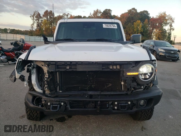 2023 Ford Bronco with VIN 1FMDE5CH7PLB98677, listed as a Copart auction lot 79028794 with 17,529 mi miles and Salvage Title. Bid and sale history available at carsss.com. Image 5.