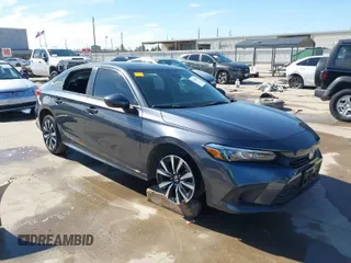 2023 Honda Civic Sedan EX with VIN 2HGFE1F71PH301566, listed as a IAAI auction lot 41466512 with 48,333 mi miles. Bid and sale history available at carsss.com. Image 1.