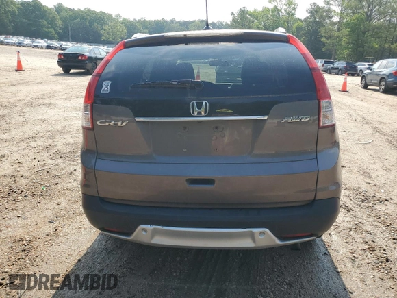 2012 Honda CR-V EX-L with VIN 5J6RM4H7XCL028504, listed as a Copart auction lot 57231965 with 182,985 mi miles and Salvage title. Bid and sale history available at DreamBid. Image 6.