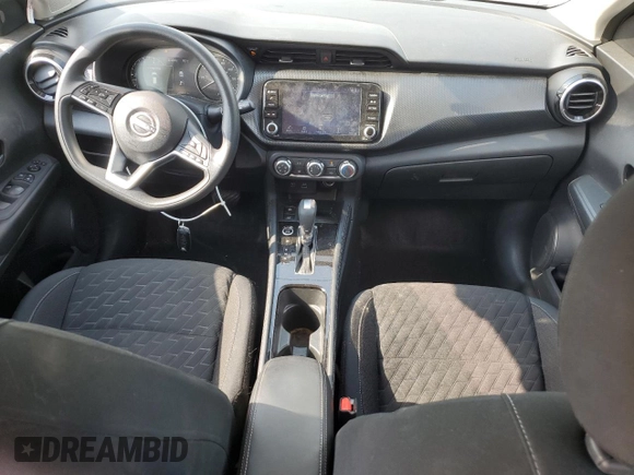 2023 Nissan Kicks SV with VIN 3N1CP5CV9PL567496, listed as a Copart auction lot 60511995 with 27,514 mi miles and Salvage title. Bid and sale history available at DreamBid. Image 8.