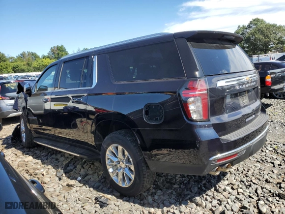 2023 Chevrolet Suburban Premier with VIN 1GNSCFKD7PR183199, listed as a Copart auction lot 68124113 with 23,971 mi miles. Bid and sale history available at carsss.com. Image 2.