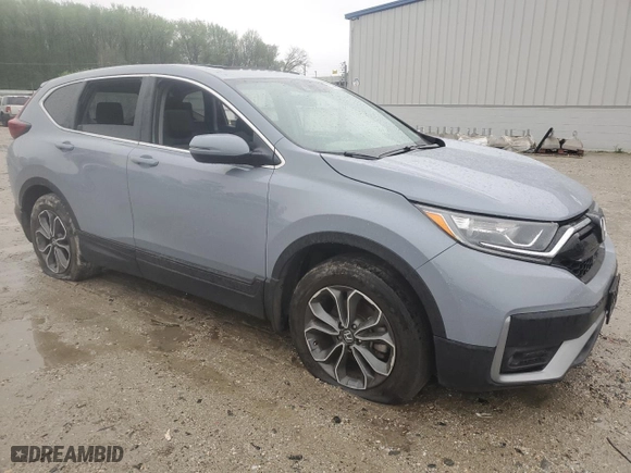 2022 Honda CR-V EX with VIN 2HKRW2H52NH625088, listed as a Copart auction lot 52106685 with 27,629 mi miles and Salvage Title. Bid and sale history available at carsss.com. Image 4.