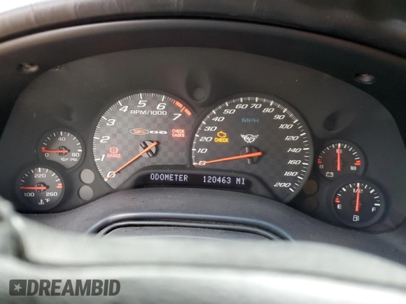 2004 Chevrolet Corvette Z06 with VIN 1G1YY12S445111300, listed as a Copart auction lot 87840815 with 120,463 mi miles and Salvage Title. Bid and sale history available at carsss.com. Image 9.