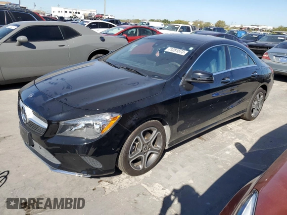 2018 Mercedes-Benz CLA 250 with VIN WDDSJ4GB5JN541978, listed as a Copart auction lot 71281573 with 47,595 mi miles and . Bid and sale history available at DreamBid. Image 1.