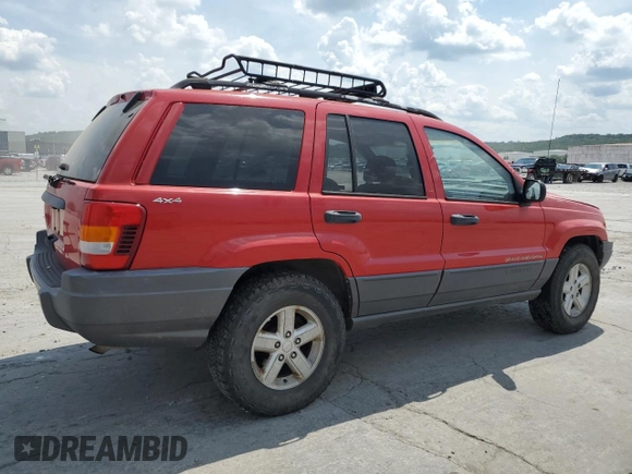 2001 Jeep Grand Cherokee Laredo with VIN 1J4GW48S71C596518, listed as a Copart auction lot 60307805 with 183,787 mi miles and Salvage title. Bid and sale history available at DreamBid. Image 3.