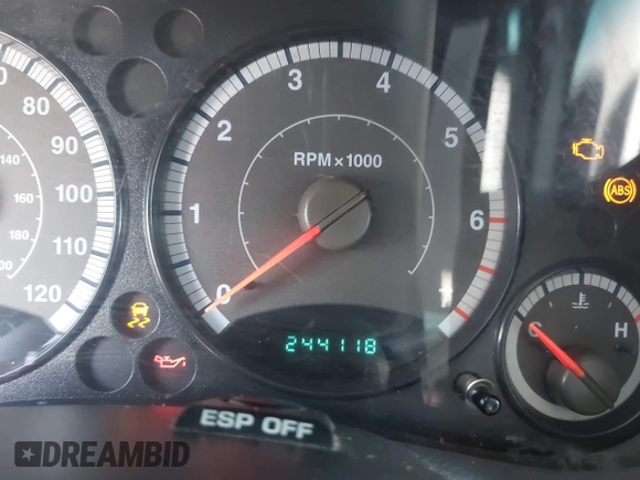 2007 Jeep Liberty Sport with VIN 1J4GK48K87W722615, listed as a IAAI auction lot 42055503 with 244,118 mi miles. Bid and sale history available at carsss.com. Image 7.