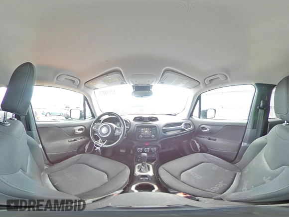 2017 Jeep Renegade Altitude with VIN ZACCJBBB2HPE73571, listed as a Copart auction lot 52118875 with 137,101 mi miles and Salvage title. Bid and sale history available at DreamBid. Image 16.