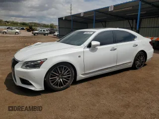 2014 Lexus LS 460 with VIN JTHCL5EF7E5021824, listed as a Copart auction lot 56662945 with 114,434 mi miles and Salvage title. Bid and sale history available at DreamBid. Image 1.