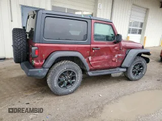 2021 Jeep Wrangler Sport S with VIN 1C4HJXAG9MW774173, listed as a Copart auction lot 47848865 with 43,602 mi miles and Salvage Title. Bid and sale history available at DreamBid. Image 3.