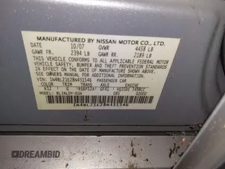 2008 Nissan Altima 3.5 SE with VIN 1N4BL21E28N431546, listed as a IAAI auction lot 41667628 with 1 mi miles. Bid and sale history available at carsss.com. Image 9.