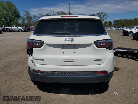 2019 Jeep Compass Latitude with VIN 3C4NJCBB7KT854959, listed as a Copart auction lot 55556235 with 53,470 mi miles and Salvage title. Bid and sale history available at DreamBid. Image 6.