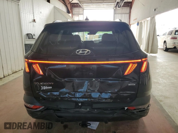 2023 Hyundai Tucson SEL z VIN 5NMJFCAE5PH167575, wystawiony jako Copart lot #58772945 z przebiegiem 16 733 mil mil oraz Szkoda całkowita • Salvage title. Historia ofert i sprzedaży dostępna na DreamBid. Obrazek 6.