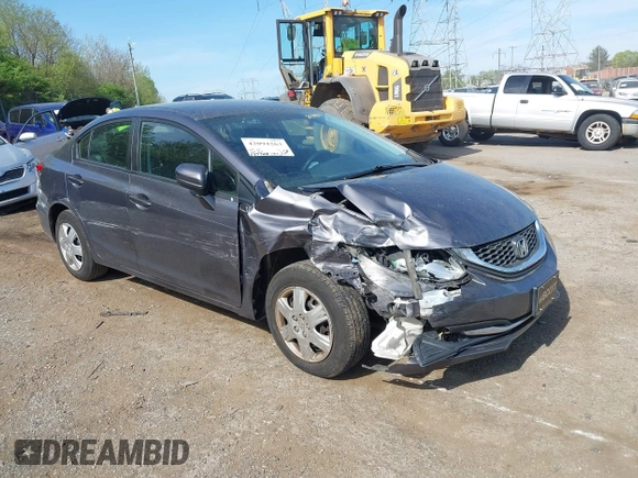 2014 Honda Civic LX with VIN 19XFB2F55EE234183, listed as a IAAI auction lot 42094263 with 148,728 mi miles. Bid and sale history available at carsss.com. Image 6.
