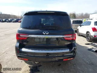 2021 Infiniti QX80 LUXE with VIN JN8AZ2AE0M9273915, listed as a IAAI auction lot 41800571 with 42,653 mi miles. Bid and sale history available at carsss.com. Image 17.
