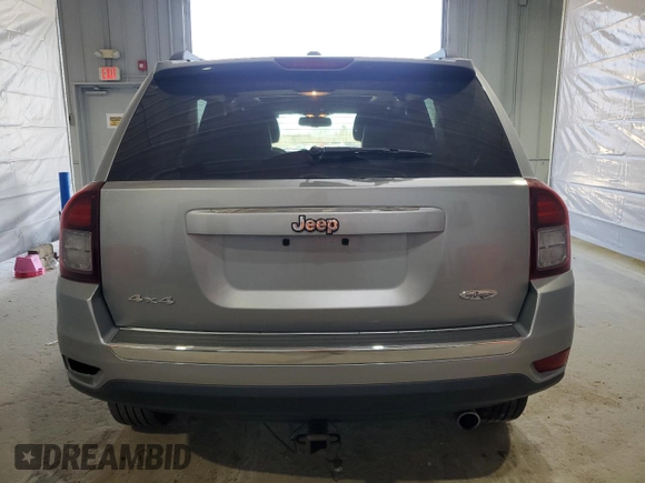 2017 Jeep Compass Latitude with VIN 1C4NJDEB4HD128749, listed as a Copart auction lot 53892245 with 123,549 mi miles and Salvage title. Bid and sale history available at DreamBid. Image 6.