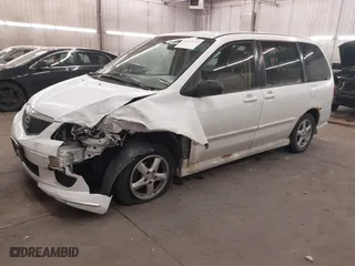 2003 Mazda MPV LX with VIN JM3LW28A930363655, listed as a IAAI auction lot 41668710 with 0 mi miles. Bid and sale history available at carsss.com. Image 18.
