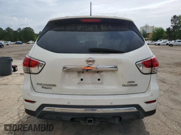 2013 Nissan Pathfinder Platinum with VIN 5N1AR2MMXDC602567, listed as a Copart auction lot 54296405 with 231,298 mi miles and Clean Title. Bid and sale history available at carsss.com. Image 6.