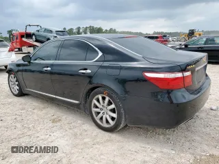 2007 Lexus LS 460 with VIN JTHBL46F675004312, listed as a Copart auction lot 59763745 with 138,575 mi miles and Salvage title. Bid and sale history available at DreamBid. Image 2.