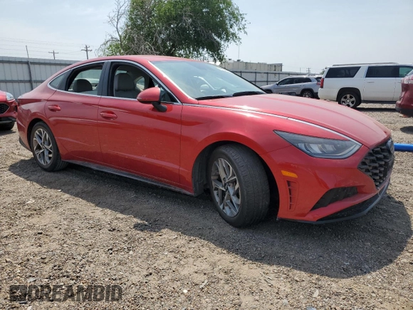 2020 Hyundai Sonata SEL z VIN 5NPEL4JA7LH022211, wystawiony jako Copart lot #51542825 z przebiegiem Nie podano mil oraz Szkoda całkowita • Salvage title. Historia ofert i sprzedaży dostępna na DreamBid. Obrazek 4.
