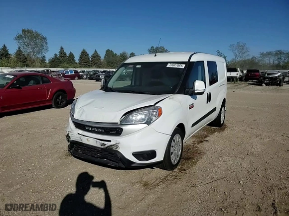 2019 Ram ProMaster City Cargo Van Tradesman SLT with VIN ZFBHRFBB1K6M29001, listed as a Copart auction lot 73687984 with 93,564 mi miles and Salvage Title. Bid and sale history available at carsss.com. Image 13.