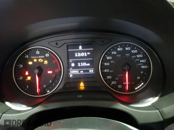 2015 Audi A3 Premium with VIN WAUACGFF4F1031851, listed as a Copart auction lot 63776735 with 156,941 mi miles and Salvage title. Bid and sale history available at DreamBid. Image 9.