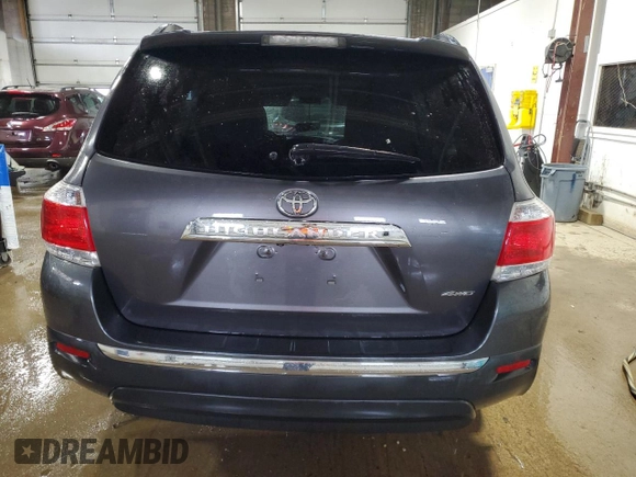 2012 Toyota Highlander Limited with VIN 5TDDK3EH6CS151700, listed as a Copart auction lot 62163965 with 248,662 mi miles and Salvage title. Bid and sale history available at DreamBid. Image 6.