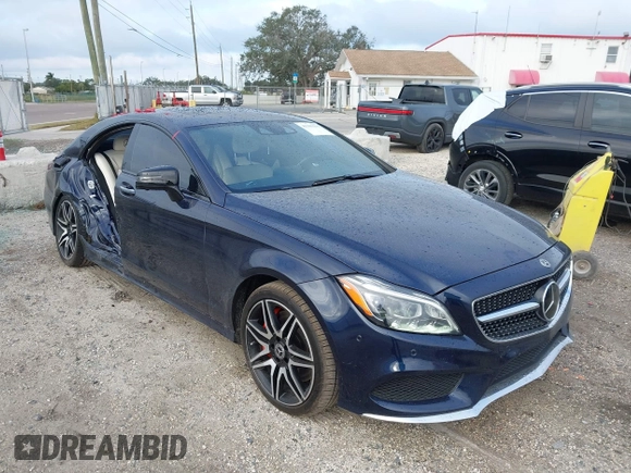 2018 Mercedes-Benz CLS-Class CLS 550 with VIN WDDLJ7DB4JA204462, listed as a IAAI auction lot 41303191 with 100,291 mi miles. Bid and sale history available at carsss.com. Image 1.