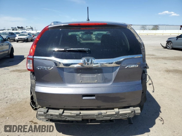 2015 Honda CR-V EX with VIN 5J6RM4H59FL028710, listed as a Copart auction lot 50399465 with 157,256 mi miles and Salvage Title. Bid and sale history available at DreamBid. Image 6.