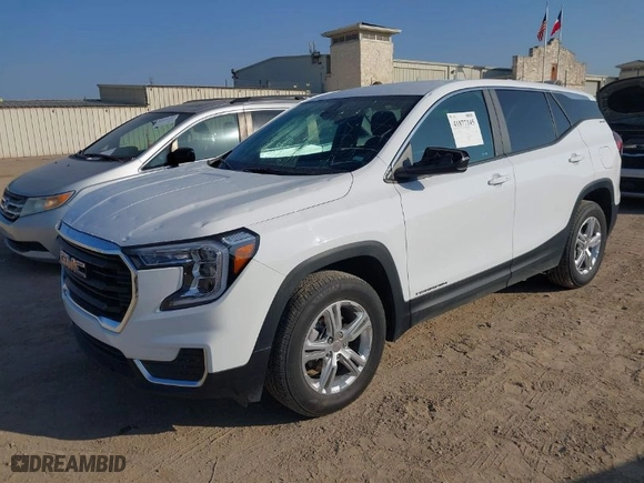2024 GMC Terrain SLE with VIN 3GKALTEG9RL367177, listed as a IAAI auction lot 41877345 with 14,158 mi miles. Bid and sale history available at carsss.com. Image 2.