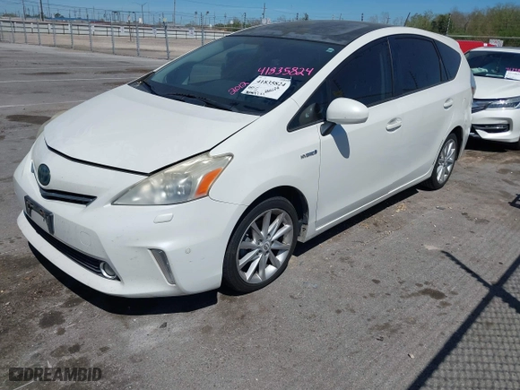 2012 Toyota Prius v Two with VIN JTDZN3EU7C3081930, listed as a IAAI auction lot 41835824 with 266,076 mi miles. Bid and sale history available at carsss.com. Image 17.