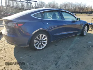 2018 Tesla Model 3 Long Range Battery with VIN 5YJ3E1EB6JF117440, listed as a Copart auction lot 42785235 with 105,459 mi miles and Salvage Title. Bid and sale history available at DreamBid. Image 3.