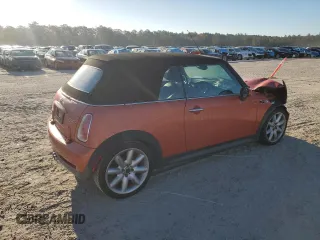 2007 MINI Convertible S with VIN WMWRH33587TJ43499, listed as a Copart auction lot 76266684 with 103,691 mi miles and Salvage title. Bid and sale history available at DreamBid. Image 3.