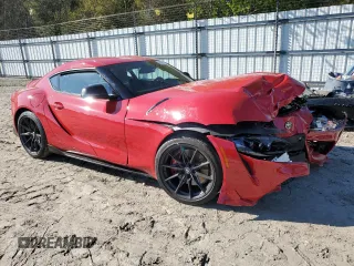2024 Toyota Supra 3.0 with VIN WZ1DB0G02RW068233, listed as a Copart auction lot 52388195 with 3,881 mi miles and Salvage title. Bid and sale history available at DreamBid. Image 4.