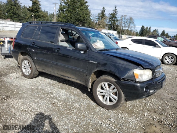 2006 Toyota Highlander Hybrid with VIN JTEEW21A860011212, listed as a Copart auction lot 50598885 with 262,506 mi miles and Clean Title. Bid and sale history available at carsss.com. Image 4.