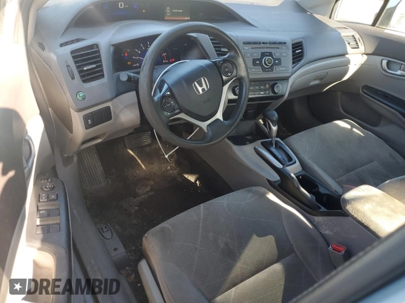 2012 Honda Civic LX z VIN 19XFB2F59CE078873, wystawiony jako Copart lot #58323605 z przebiegiem 210 080 mil mil oraz Czysty tytuł • Clean title. Historia ofert i sprzedaży dostępna na DreamBid. Obrazek 8.