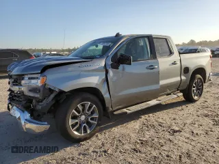 2024 Chevrolet Silverado 1500 LT with VIN 2GCPACEDXR1135786, listed as a Copart auction lot 49002265 with 25,606 mi miles and Salvage Title. Bid and sale history available at DreamBid. Image 1.