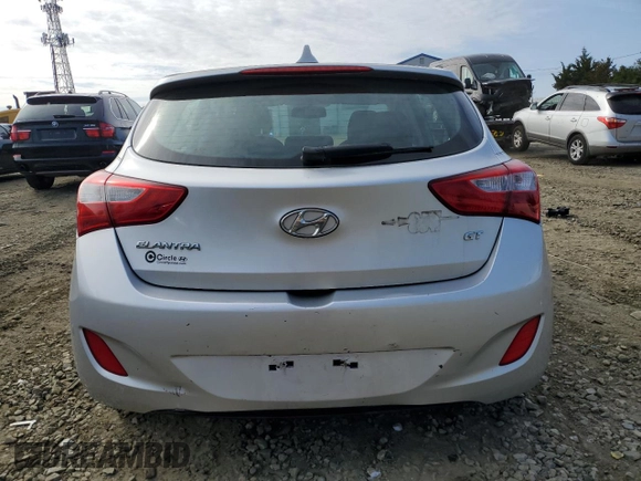 2013 Hyundai Elantra GT with VIN KMHD35LE8DU081952, listed as a Copart auction lot 52579755 with 188,129 mi miles and Salvage Title. Bid and sale history available at carsss.com. Image 6.