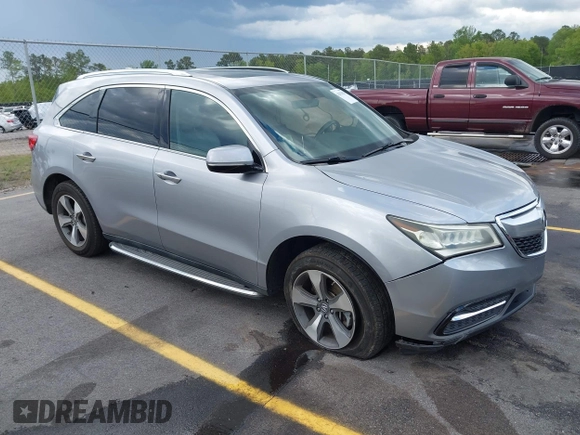 2016 Acura MDX with VIN 5FRYD3H21GB009055, listed as a IAAI auction lot 42012020 with 132,058 mi miles and . Bid and sale history available at DreamBid. Image 1.