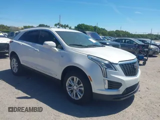 2021 Cadillac XT5 FWD Luxury with VIN 1GYKNAR48MZ149757, listed as a IAAI auction lot 41851510 with 37,607 mi miles. Bid and sale history available at carsss.com. Image 1.