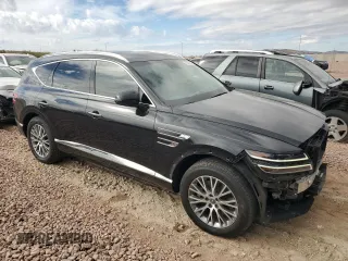 2021 Genesis GV80 with VIN KMUHBDSB8MU041121, listed as a Copart auction lot 45007065 with 55,347 mi miles and Salvage Title. Bid and sale history available at carsss.com. Image 4.