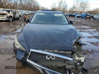 2017 Infiniti Q50 3.0t Sport with VIN JN1EV7AR9HM830609, listed as a Copart auction lot 42365495 with 84,481 mi miles and Salvage Title. Bid and sale history available at carsss.com. Image 5.