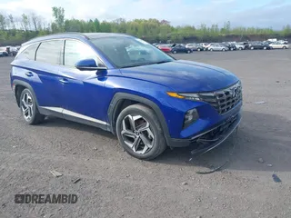 2022 Hyundai Tucson Limited with VIN 5NMJECAE3NH105480, listed as a IAAI auction lot 41684227 with 85,121 mi miles. Bid and sale history available at carsss.com. Image 1.