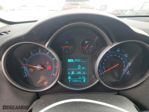 2015 Chevrolet Cruze LT with VIN 1G1PE5SB7F7167721, listed as a Copart auction lot 53580075 with 144,643 mi miles and Salvage Title. Bid and sale history available at carsss.com. Image 9.