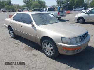 1993 Lexus LS with VIN JT8UF11E5P0167382, listed as a IAAI auction lot 42644590 with 112,652 mi miles and . Bid and sale history available at DreamBid. Image 1.