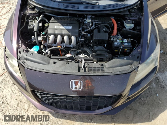 2013 Honda CR-Z with VIN JHMZF1D44DS003629, listed as a Copart auction lot 56819425 with 81,262 mi miles and Salvage title. Bid and sale history available at DreamBid. Image 12.