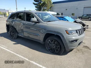 2022 Jeep Grand Cherokee WK Laredo X with VIN 1C4RJEAG2NC128498, listed as a Copart auction lot 75543144 with 17,345 mi miles and Salvage Title. Bid and sale history available at carsss.com. Image 4.