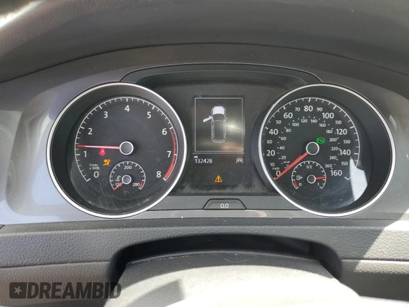 2017 Volkswagen Golf S with VIN 3VWH17AU1HM520790, listed as a Copart auction lot 56584255 with 132,428 mi miles and Salvage title. Bid and sale history available at DreamBid. Image 9.
