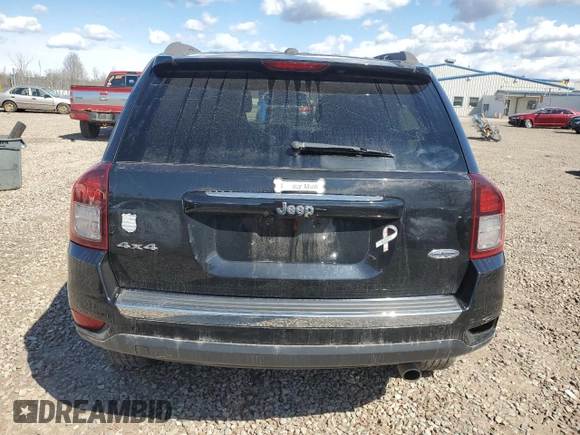 2016 Jeep Compass High Altitude Edition with VIN 1C4NJDEB0GD772702, listed as a Copart auction lot 52634105 with 74,494 mi miles and Salvage Title. Bid and sale history available at carsss.com. Image 6.